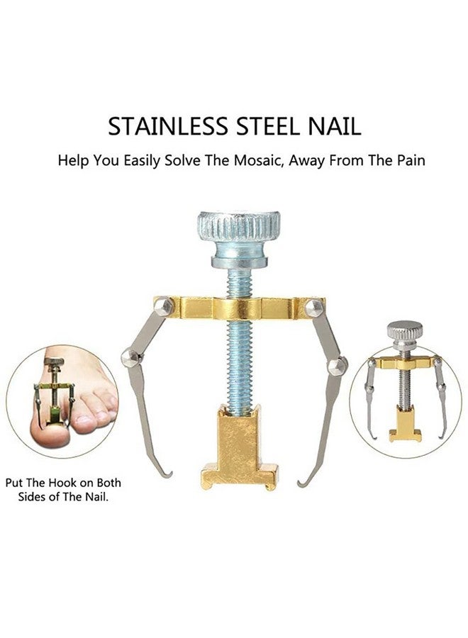 MAYCREATE® 3Pcs Toe Nail Correction Tool Pedicure Tool + Ingrown Toe Nail Lifter + Stainless Steel Nail Clipper/Nipper - Image 3