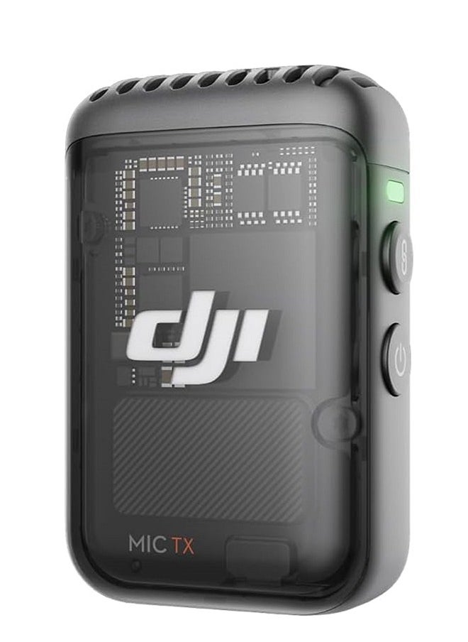 dji - Mic 2 Transmitter (Shadow Black), Wireless Microphone With Intelligent Noise Cancelling, 14-Hour Internal Recording, 6-Hour Battery, Magnetic Attachment, Bluetooth Microphone, YouTube, Vlogs - Image 1