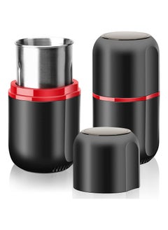 Herb Grinder Electric, Large Herbal/Coffee Grinders/Mill/Crusher for Spices and Herbs with Cleaning Brush, Black, 3.53 oz Capacity
