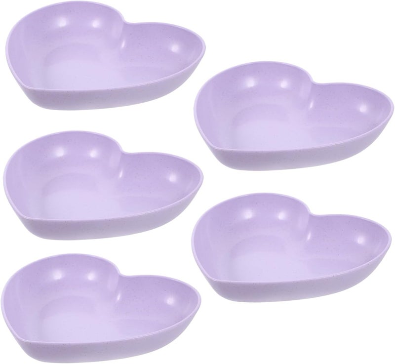 SUPVOX 5pcs Crab Bowl Reptile Tank Accessories Wear-Resistant Dish Safety Use for Small Reptiles Easy Cleaning Straw Material - Image 1