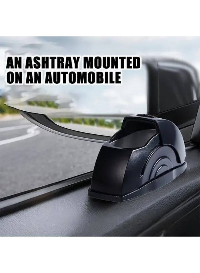 Black Car Ash Storage With Lid Design Prevents Flying Ashes Travel Holder - Image 3