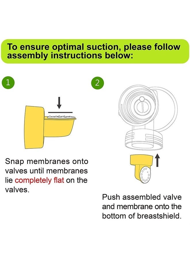 NENESUPPLY Nenesupply10 pc Membranes Compatible with Medela Valve and Nenesupply Valve. Not Original Medela Membrane. Compatible with Pump in Style Swing Symphony Harmony Breast Pump  - Image 3