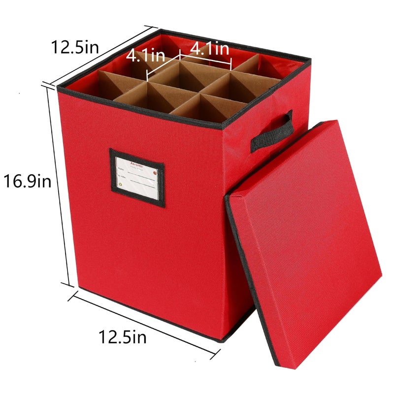 Aeranto Christmas Nutcracker Storage Box with Lid – Holiday Figurine & Collectible Organizer with Adjustable Dividers, Fits 9-16" Tall Nutcrackers, Perfect for Holiday Figurines Storage - Image 2