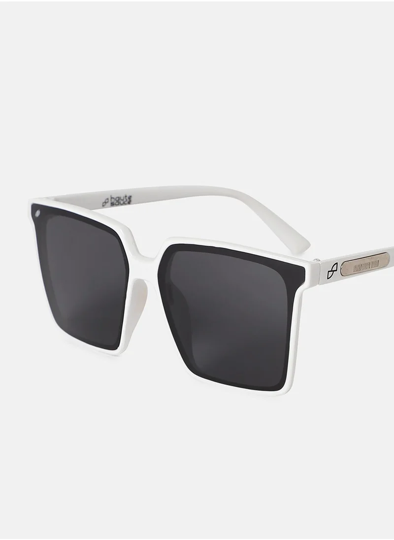 صوص هاوت Full Rim Oversized Sunglasses - White