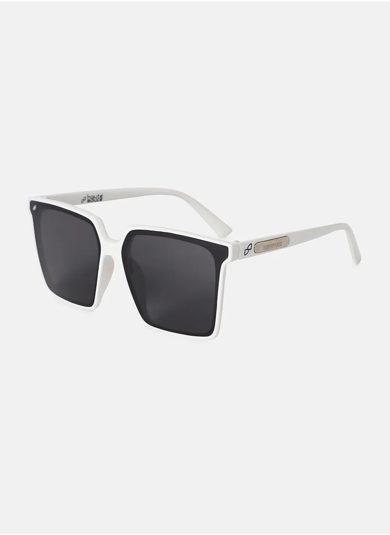 صوص هاوت Full Rim Oversized Sunglasses - White