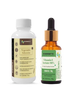 Sharrets Sharrets Vegetable Glycerine 170 gm & Vitamin E oil 1.05 fl Oz - Combo Pack  - Image 1