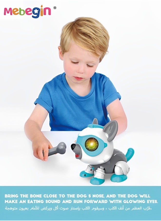 MEBEGIN - STEM DIY Pet Dog Toys Kids Animal Robot Toy Walking Smart Interactive Dance Voice Control Robot Dog Parent-child Interactive Toys For 3+ - Image 1
