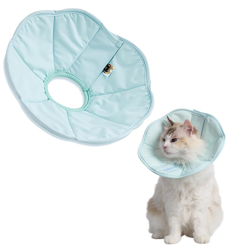 Touchdog Soft Cat Cone Collar, Waterproof Recovery Collar for Cats After Surgery, Lightweight Elizabethan Collar for Kittens, Small to Large - Image 1