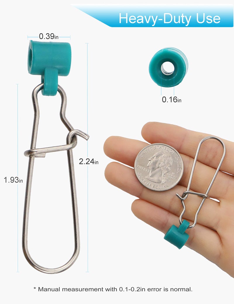 Facikono Fishing Line Sinker Slides Catfishing Rig, Saltwater Heavy Duty Sinker Weights Connector with Duo Lock Snaps - Image 2