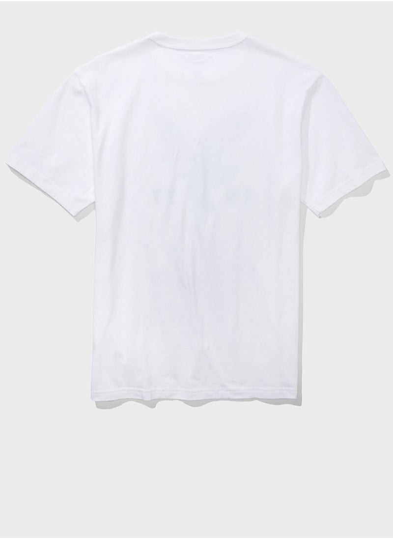 American Eagle - Logo Graphic Crew Neck T-Shirt - Image 1