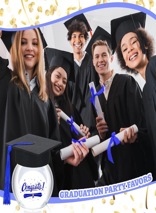 Mimorou 12 Sets Graduation Cap Candy Jars Class of 2026 Graduation Party Decorations 8oz Candy Jars Container Gift for Table Guests School Party(Blue) - Image 5