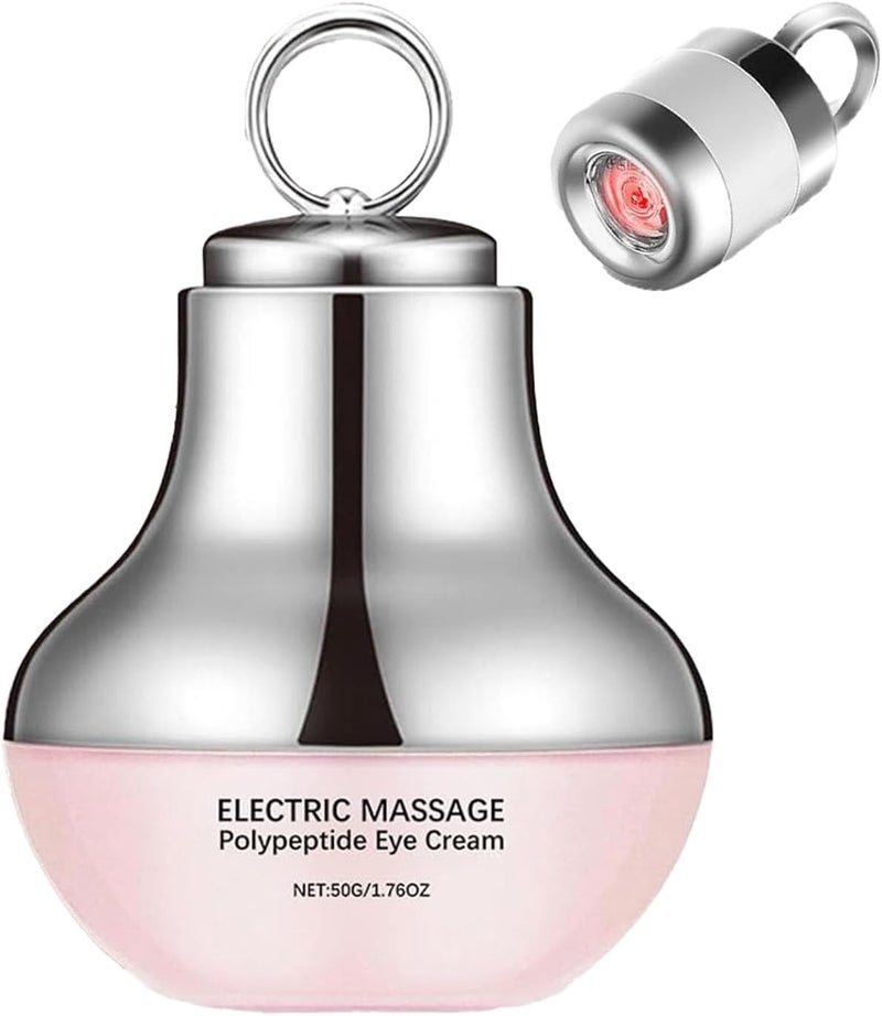 Electric Massage Eye Cream for Dark Circle Neck and Eye CreamTired Eye Refreshment with Gentle VibrationFirm and Smooth of Fine Lines for AntiWrinkle Firming Moisturizing50g