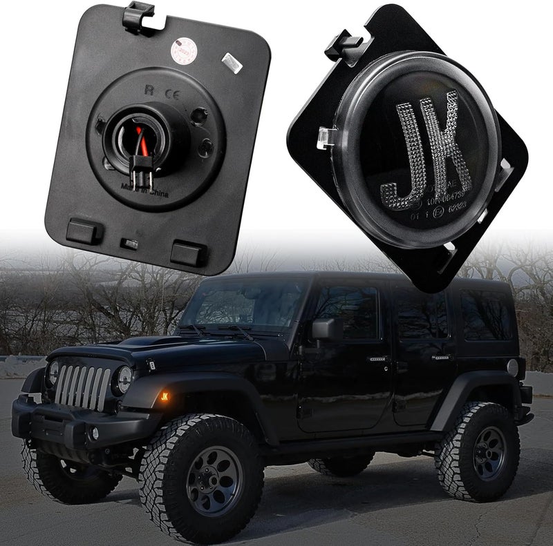 AUYICH LED Front Fender Side Marker Lights for Wrangler JK - Image 2