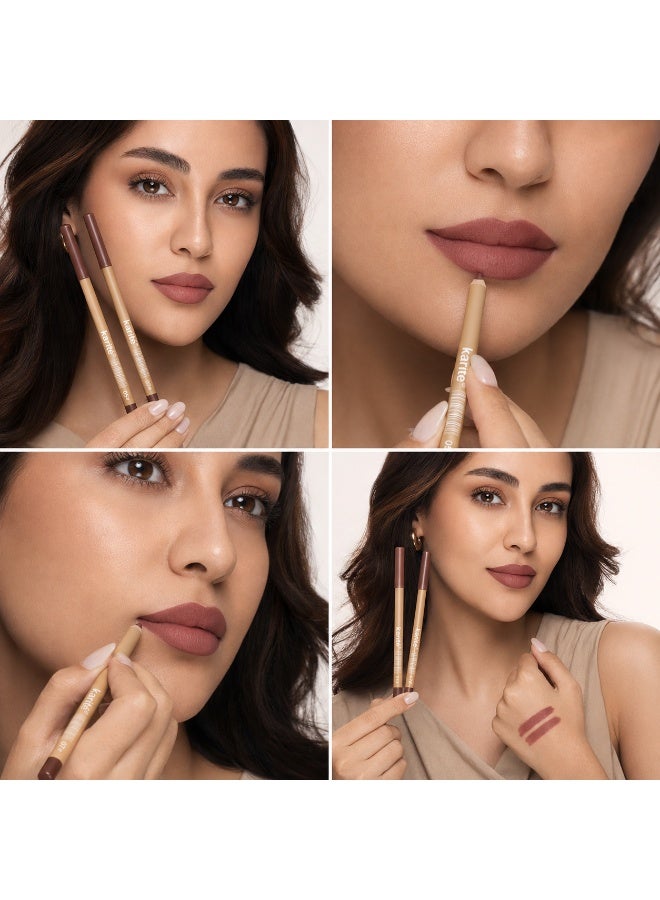 KARITE Signature Lip Pencil - Shades 05 & 07 - Matte Lip Liner Pencil - Bundle - 2g Pc - Image 3