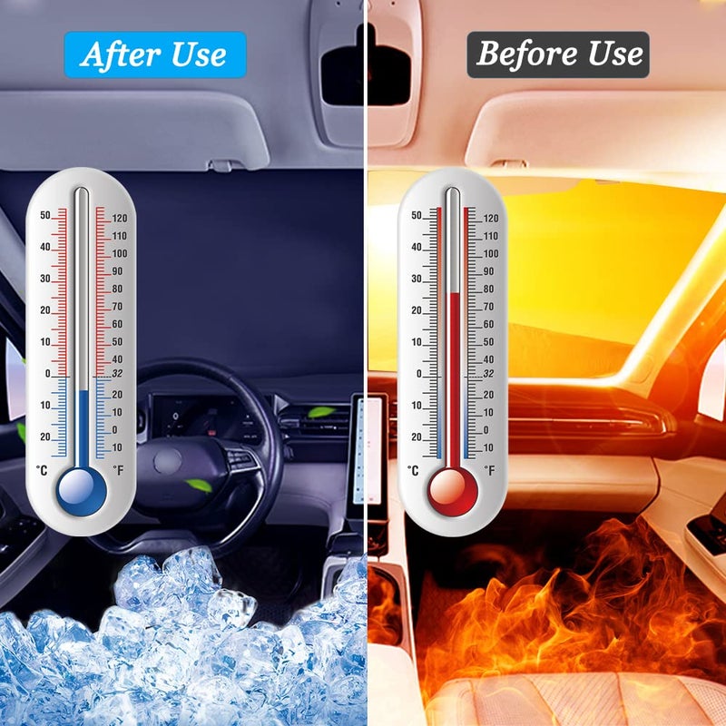 YOFAMO يوفامو واقي شمس أمامي للسيارة قابل للطي مخصص لسيارة فورد F-150 F150 2015-2020 لاريت، كينغ رانش، بلاتينيوم، XL XLT ليمتد رابتور ملحقات داخلية (أسود) - Image 3
