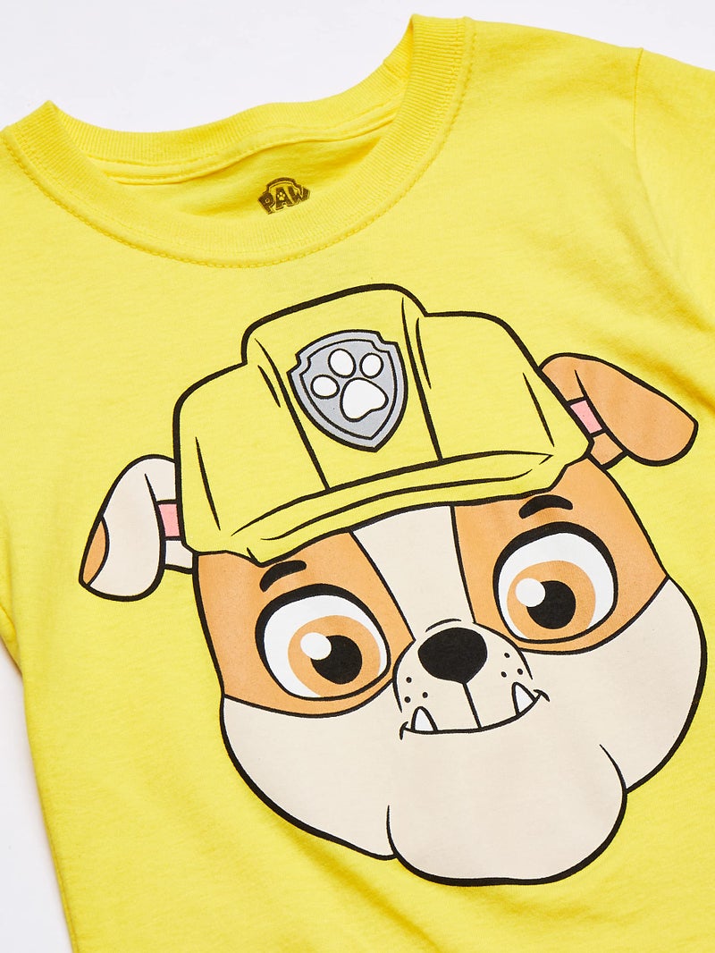 Nickelodeon Toddler Boys Paw Patrol 3 Pack Short Sleeve T-Shirt, Royal/Red/Yellow, 5T - Image 2
