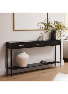 Al Home Sleek Glass-Front Console Table By Alhome 160x40x100 cm 