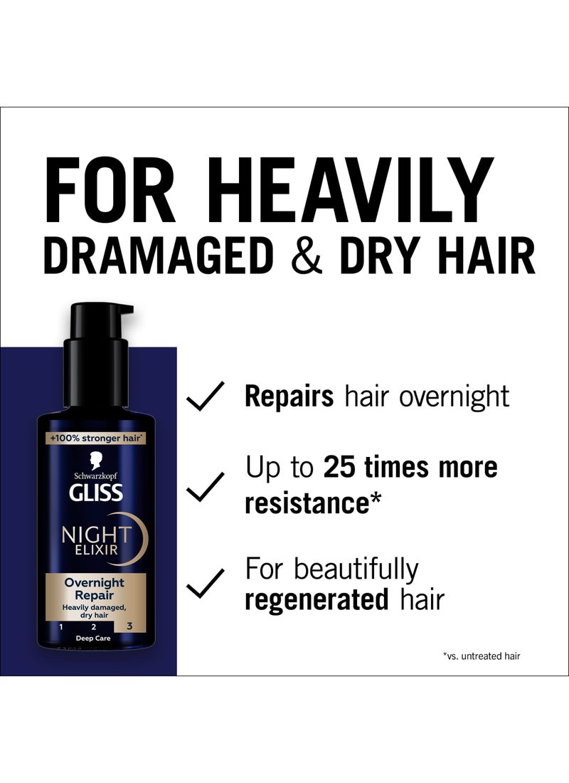 Gliss Night Elixir Overnight Repair 100ml - Image 4