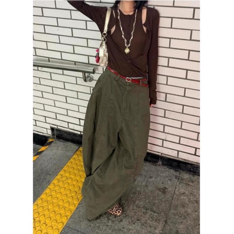 Unisex Classic Denim Jeans Loose Fit Daily Outdoor Wear - Image 2