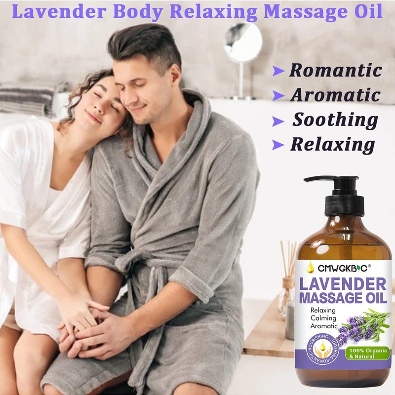 CMWGKBC Massage Oil for Massage Therapy,Lymphatic Drainage-Ginger Oil Sore Muscle Arnica Oil &Lavender Oil Relaxing Massage Oils for Date Night,Massage Ball,Christmas Gifts for Men,Stocking Stuffers for Women - Image 4