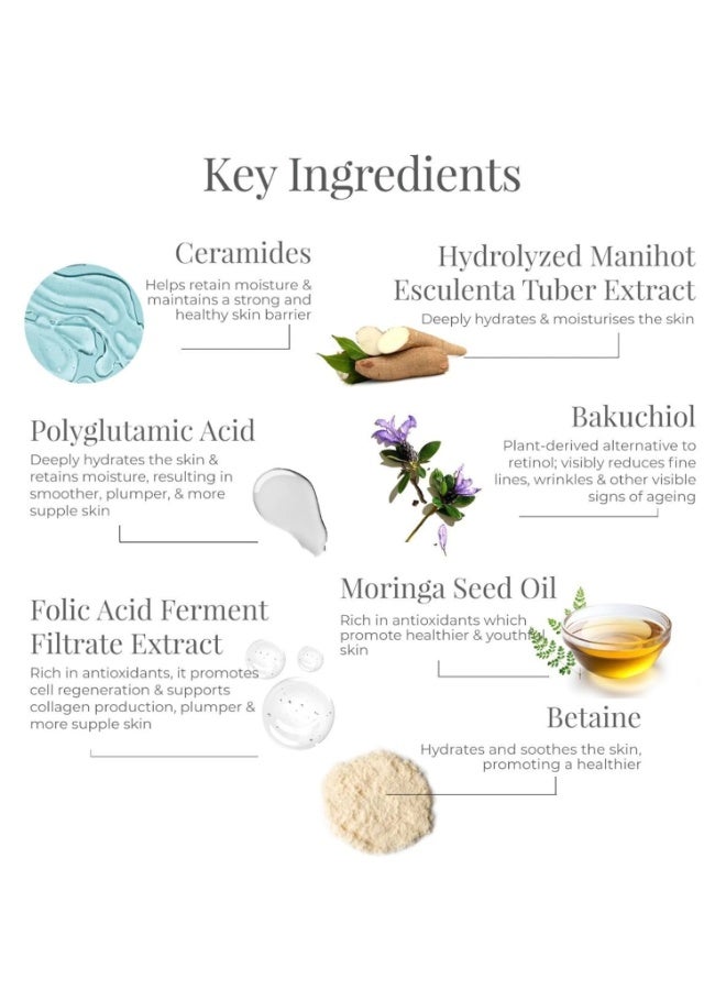 فورست اسينشالز كريم ساونداريا الليلي المضاد للشيخوخة من فورست إسينشالز مع ذهب عيار 24 قيراطًا حقيقيًا | للبشرة الجافة والمفتقرة للترطيب | مع باكوشيول وحمض الهيالورونيك | مرطب ومنعم - Image 4