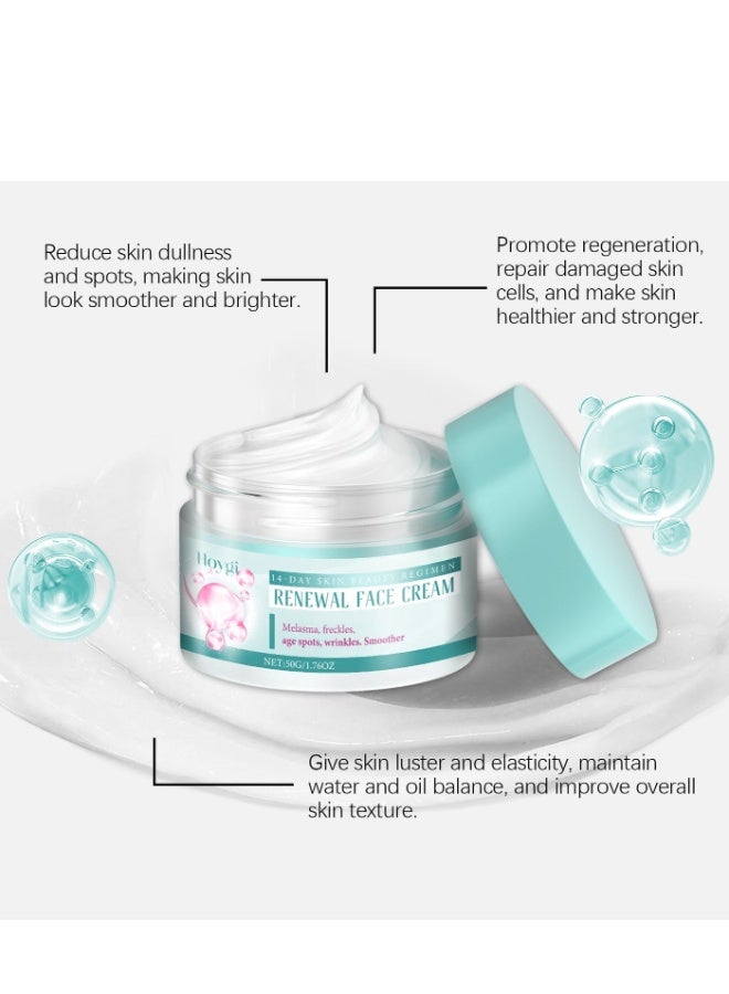 هويجي Renewal Face Cream, Renewal Face Cream Anti-Wrinkle Skin Repair Face Cream, Brightening Facial Cream, Dark Spots Cream,Face Wrinkle Cream for All Skin Types, Saam Face Cream Korean 50g - Image 2