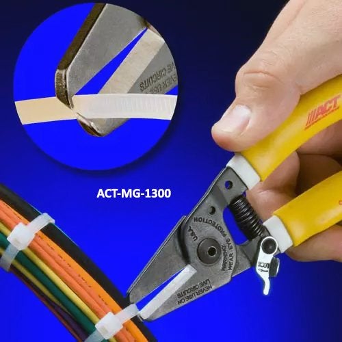 Slaige ACT Fastening Solutions MG-1300 Cable Tie Removal Tool, Yellow, Alloy Steel, Ergonomic - Image 2