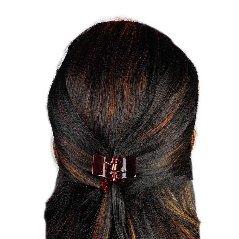 advancedestore Multi Color No Slip Tight Grip Acrylic Material Clip for WomenGirls pack of 6 - Image 3