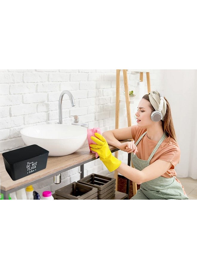 Moorfowl Moorfowl Baby Wipes Dispenser for Bathroom,Please DO NOT Flush Wipes Container Holder for Septic System or Septic Tank, Upgarde Size (8.2L x 4.9W x 3.9H inches) - Image 3