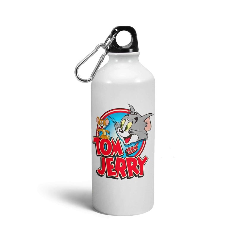 Tee Mafia Tee Mafia Cartoon Tom Jerry Sipper water Bottle Tom Jerry Bottle Cartoon Sipper Bottle Designer Sipper Bottles Printed Sipper Bottle 600 Ml Multicolor - Image 1