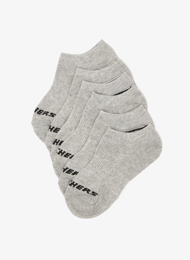 Skechers 3 Pack Non Terry No Show Socks