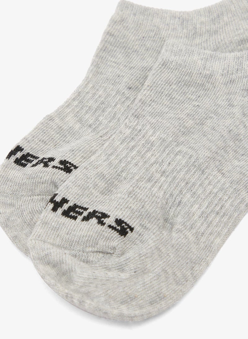 SKECHERS 3 Pack Non Terry No Show Socks - Image 5