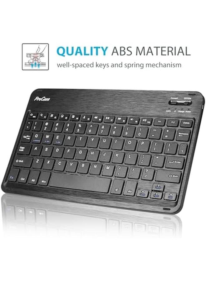Procases For Galaxy Tab A9 Plus 2023 Keyboard Case Protective Cover Case With Detachable Wireless Keyboard For Galaxy Tab A9 Plus 2023 –Black - Image 5