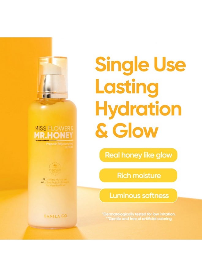 Banila Co BANILA CO Miss Flower & Mr Honey Propolis Rejuvenating Lotion | Nourishing Cream with Propolis Extract & Royal Jelly | Lightweight Hydrating Korean Skincare for Youthful Radiance (150ml / 5.07 fl oz)  - Image 2
