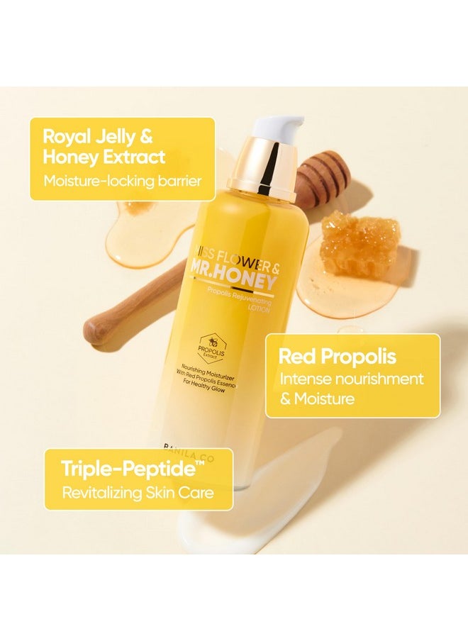 Banila Co BANILA CO Miss Flower & Mr Honey Propolis Rejuvenating Lotion | Nourishing Cream with Propolis Extract & Royal Jelly | Lightweight Hydrating Korean Skincare for Youthful Radiance (150ml / 5.07 fl oz)  - Image 3