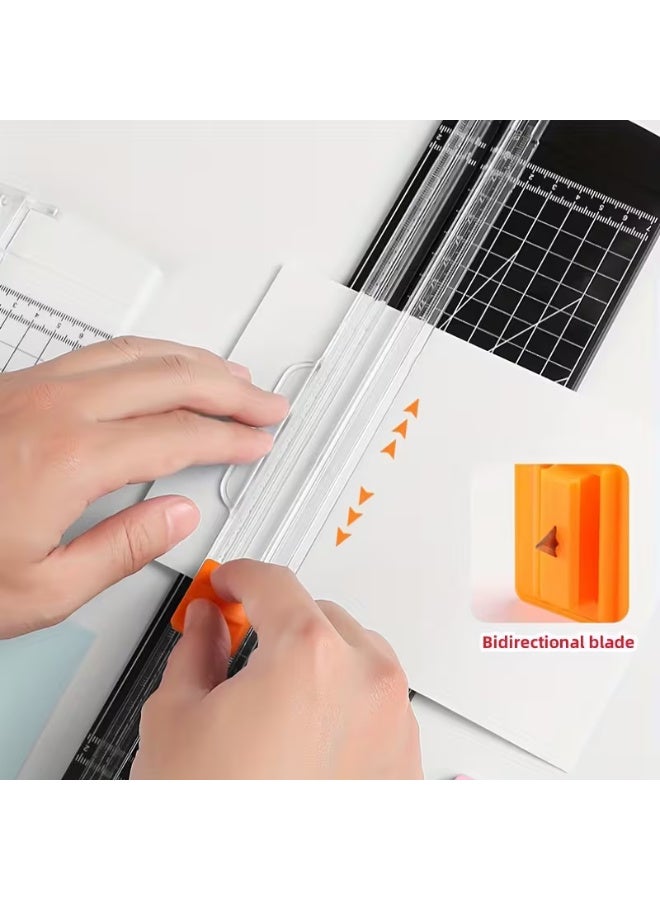Arabash A4/A5 Paper Cutting Guillotine Paper Cutter with Pull-out Ruler for Photo Trimmers Scrapbook Lightweight Cutting Mat Machine - Image 2