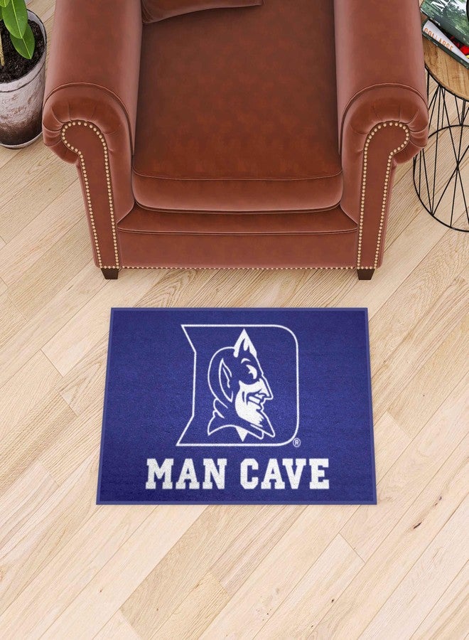 FANMATS 14540 Duke Blue Devils Man Cave Starter Mat Accent Rug - 19in. x 30in. | Sports Fan Home Decor Rug and Tailgating Mat - "D & Devil" Logo - Image 2