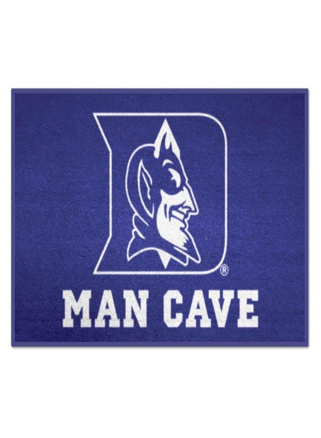 FANMATS 14540 Duke Blue Devils Man Cave Starter Mat Accent Rug - 19in. x 30in. | Sports Fan Home Decor Rug and Tailgating Mat - "D & Devil" Logo - Image 1