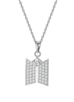 BTS Combination Steel Plate Pendant Necklace