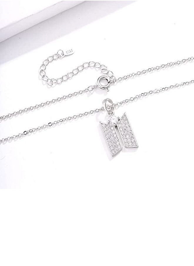 NIBEMINENT - BTS Combination Steel Plate Pendant Necklace - Image 1