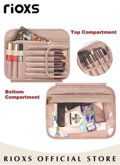 RIOXS Hanging Toiletry Bag Travel Organizer Kit for Women & Men Portable Makeup Cosmetic Bag Case Large Capacity Storage Bag for Shampoo, Toiletries, Make up Cosmetics Tools Accessories  - Image 2