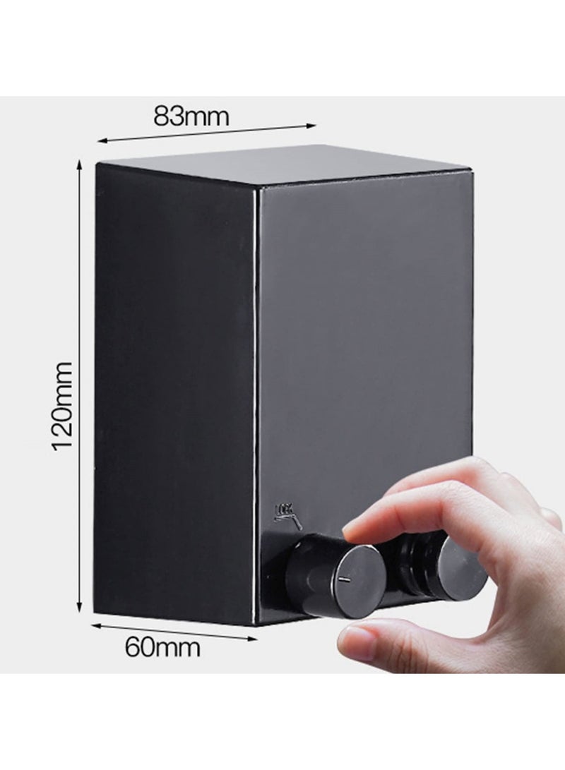 Indoor And Outdoor Retractable Clothesline Wall-Mounted Laundry Drying Rack With 4.2M/13.8ft Wire Rope Adjustable Lanyard (Black) - Image 1