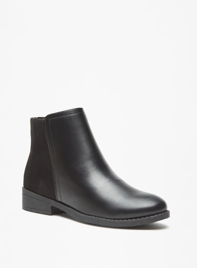 Flora Bella Women Solid Ankle Boots with Zipper Closure - Image 2