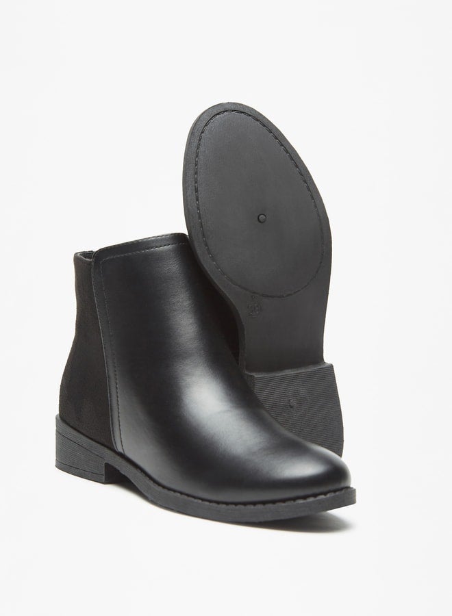 Flora Bella Women Solid Ankle Boots with Zipper Closure - Image 4