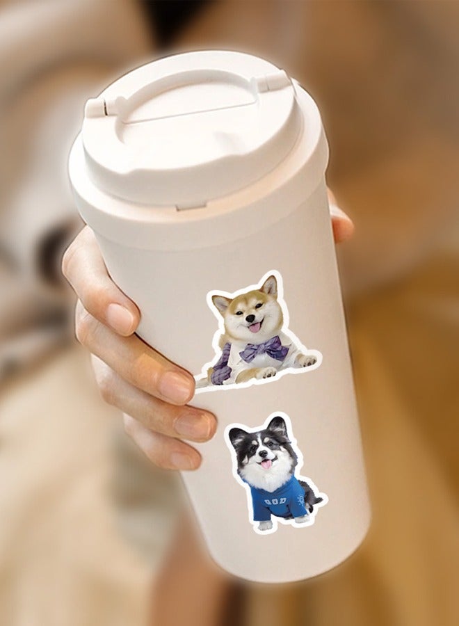 60 Pcs Dog Stickers, Funny Dog Stickers, Cute Dog Stickers, Dog Vinyl Waterproof Stickers Laptop Lun ch Box Skateboard Computer Water Bottle Luggage Sticker Pack for Adults, Teens  - Image 5