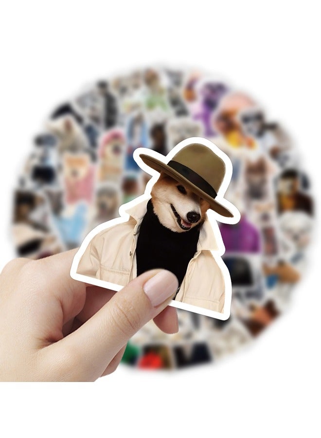 60 Pcs Dog Stickers, Funny Dog Stickers, Cute Dog Stickers, Dog Vinyl Waterproof Stickers Laptop Lun ch Box Skateboard Computer Water Bottle Luggage Sticker Pack for Adults, Teens  - Image 3