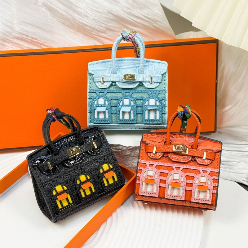 New Fashion Mini Small House Bag Pendant Small Bag Cute Bag Hanging Ornaments Red Envelope Headset Car Key Bag - Image 4