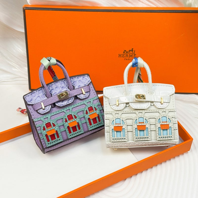 New Fashion Mini Small House Bag Pendant Small Bag Cute Bag Hanging Ornaments Red Envelope Headset Car Key Bag - Image 3