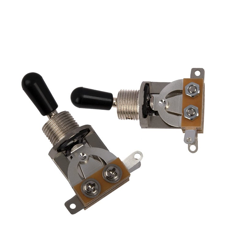 Yootones 3Pcs Yootones 3 Way Short Straight Guitar Toggle Switch Pickup Selector Compatible with SG Epiphone Les Paul Electric Guitar (Silver) - Image 4