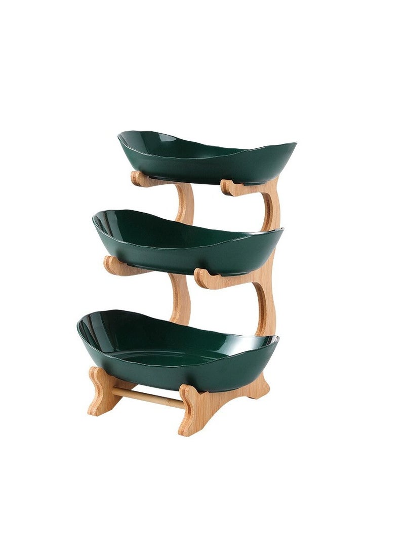 MOES - Plates Dinnerware Kitchen Fruit Bowl With Floors, long lasting elegant fruit storage bowls, Luxury Serving Snack Table Plates Serve Dessert Trays for fruits and vegetables - Image 1
